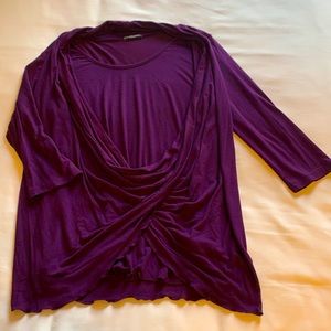 Draped Purple Top